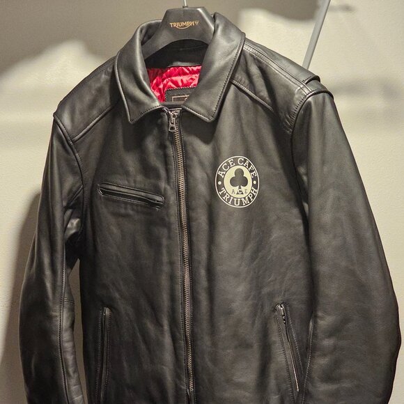 Triumph Ace Cafe Leather Jacket Size Medium (NEW WITH TAG)